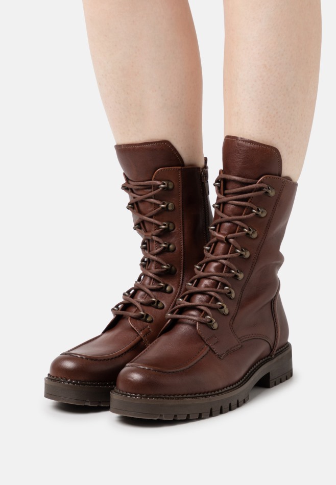 Bottines à Lacets Vert Militaire Gabor | Exclusif